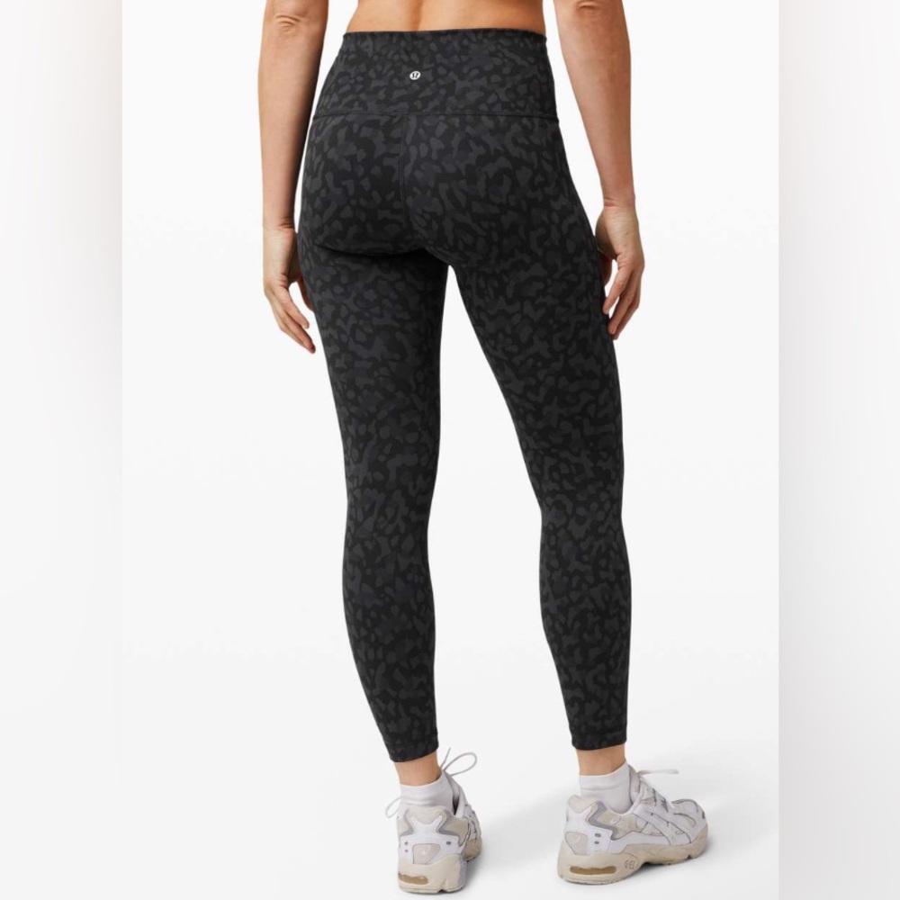 Lululemon Wunder Train High-Rise Tight 25" Formation Camo Deep Coal Multi